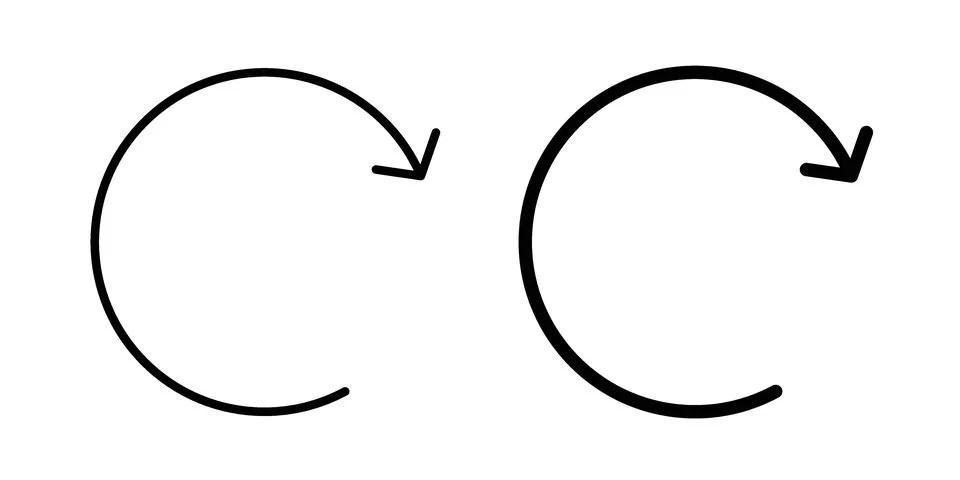 Refresh icon concept logo design collection Ilustração Stock