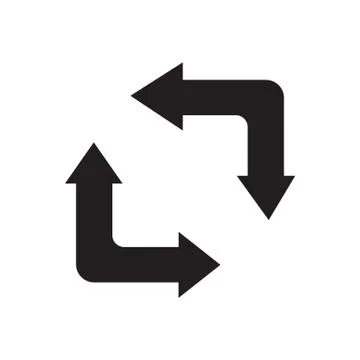 Refresh icon design Stock Illustration