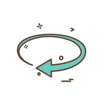Refresh icon design vector イラスト素材
