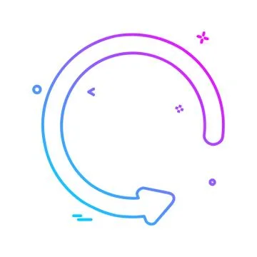 Refresh icon design vector Stock Illustration