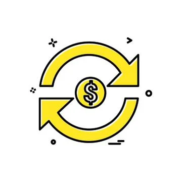 Refresh icon design vector Stock Illustration