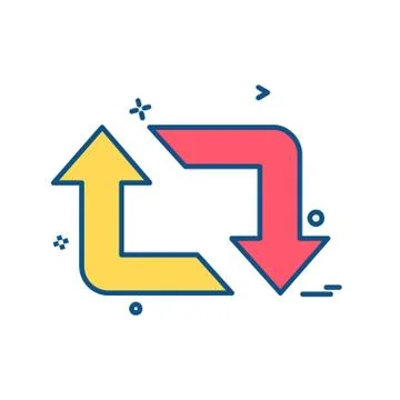 Refresh icon design vector 库存插图