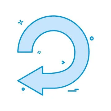 Refresh icon design vector 库存插图