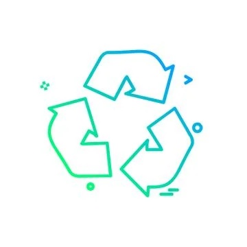 Refresh icon design vector Illustrazione stock