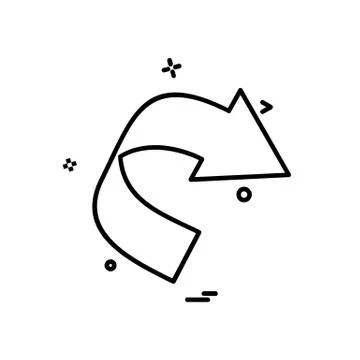 Refresh icon design vector Illustrazione stock