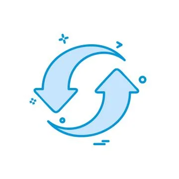 Refresh icon design vector 스톡 일러스트