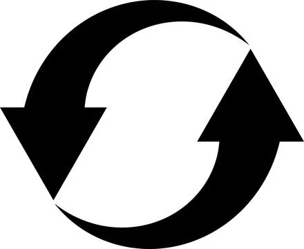 Refresh icon. Illustrazione stock