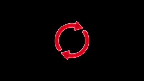 Refresh icon. reload arrow seamless looping animation. recycling arrow rota.. Stock Footage 303069223