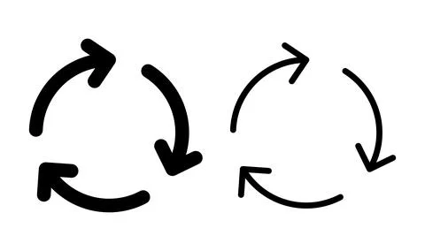 Refresh icon. Reload icon vector. Update icon. Circle Arrow icon イラスト素材