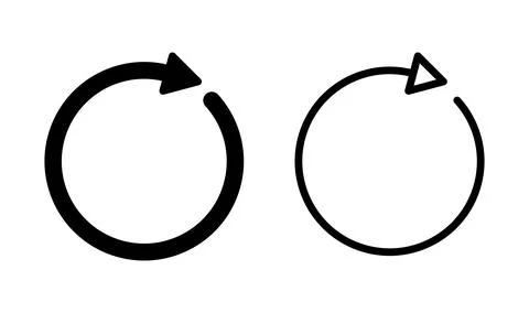 Refresh icon. Reload icon vector. Update icon. Circle Arrow icon Stock Illustration