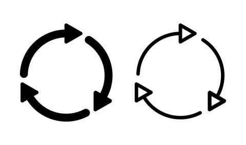 Refresh icon. Reload icon vector. Update icon. Circle Arrow icon Stock Illustration