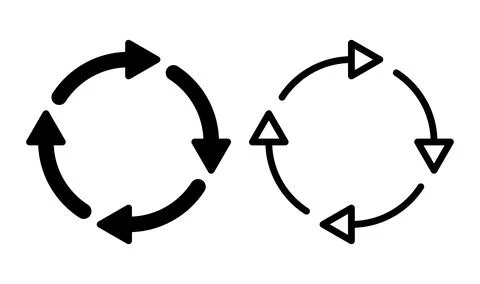Refresh icon. Reload icon vector. Update icon. Circle Arrow icon Stock Illustration