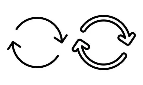 Refresh icon. Reload icon vector. Update icon. Circle Arrow icon Stock Illustration