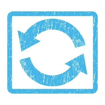 Refresh Icon Rubber Stamp Stock Illustration