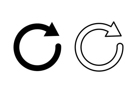 Refresh icon set. Reload icon vector. Update icon. Stock Illustration