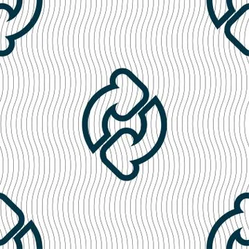 Refresh icon sign. Seamless pattern with geometric texture. Stock Illustration