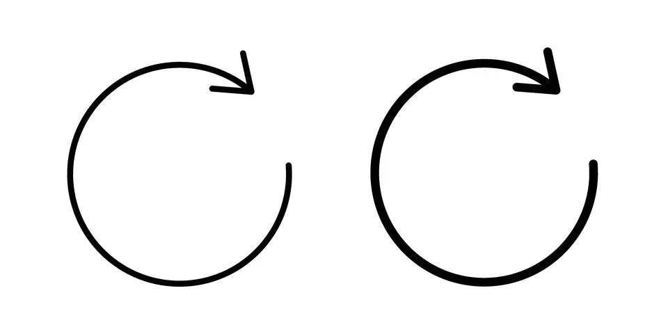 Refresh icon vector design illustrations 스톡 일러스트