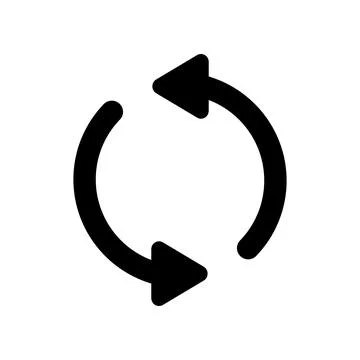 Refresh Icon Vector Illustration Design Stock Illustration