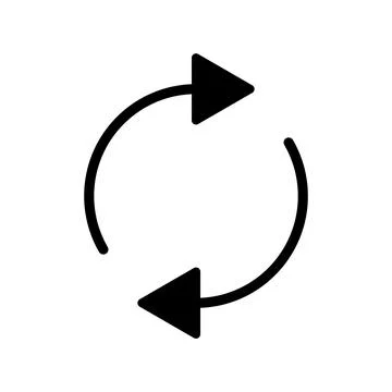 Refresh icon vector illustration. Reload sign and symbol. Update icon. Stock Illustration