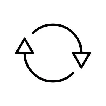 Refresh icon vector illustration. Reload sign and symbol. Update icon. Stock Illustration