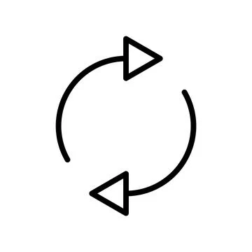 Refresh icon vector illustration. Reload sign and symbol. Update icon. Stock Illustration