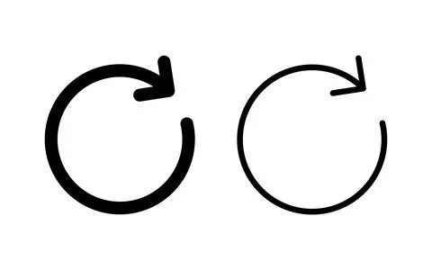 Refresh icon vector illustration. Reload sign and symbol. Update icon. Stock Illustration