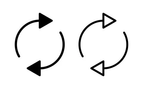 Refresh icon vector illustration. Reload sign and symbol. Update icon. Stock Illustration