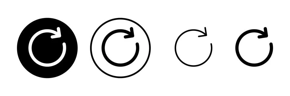 Refresh icon vector illustration. Reload sign and symbol. Update icon. Stock Illustration