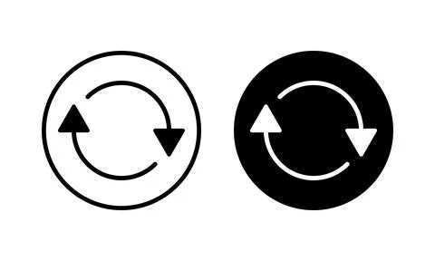 Refresh icon vector illustration. Reload sign and symbol. Update icon. Stock Illustration