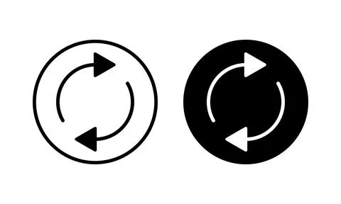 Refresh icon vector illustration. Reload sign and symbol. Update icon. Stock Illustration