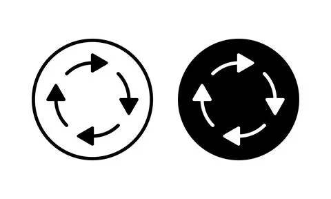 Refresh icon vector illustration. Reload sign and symbol. Update icon. Stock Illustration