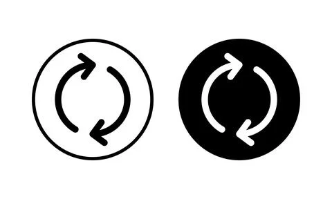 Refresh icon vector illustration. Reload sign and symbol. Update icon. Stock Illustration