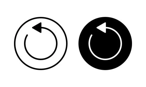 Refresh icon vector illustration. Reload sign and symbol. Update icon. Illustrazione stock