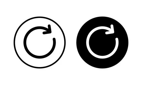 Refresh icon vector illustration. Reload sign and symbol. Update icon. Stock Illustration