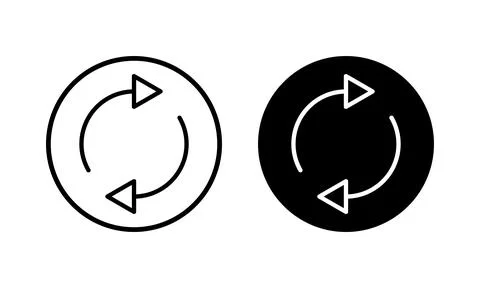 Refresh icon vector illustration. Reload sign and symbol. Update icon. Stock Illustration