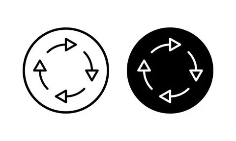 Refresh icon vector illustration. Reload sign and symbol. Update icon. Stock Illustration