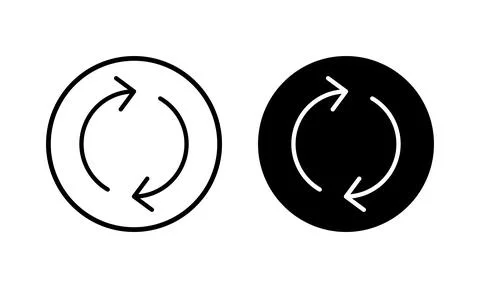 Refresh icon vector illustration. Reload sign and symbol. Update icon. Stock Illustration