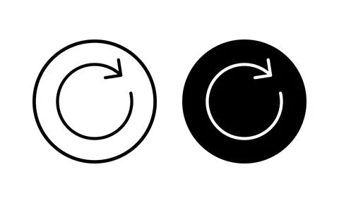 Refresh icon vector illustration. Reload sign and symbol. Update icon. Stock Illustration