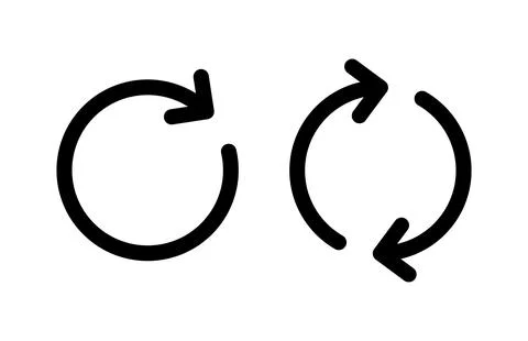 Refresh icon vector illustration. Reload sign and symbol. Update icon. イラスト素材