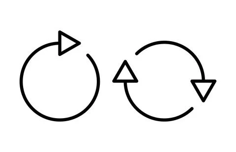 Refresh icon vector illustration. Reload sign and symbol. Update icon. Stock Illustration