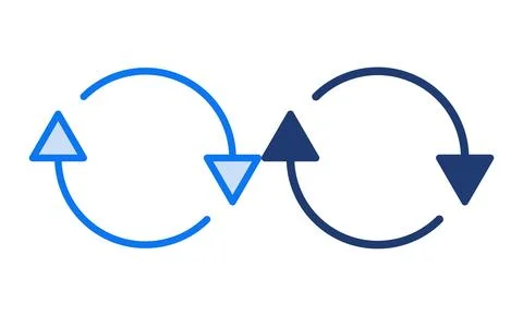 Refresh icon vector illustration. Reload sign and symbol. Update icon. Stock Illustration