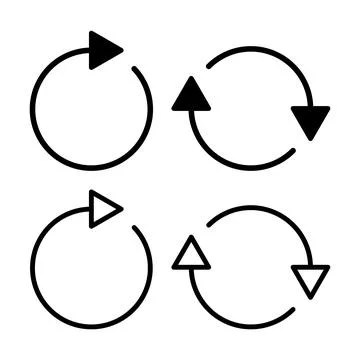 Refresh icon vector illustration. Reload sign and symbol. Update icon. Stock Illustration