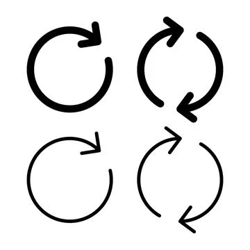 Refresh icon vector illustration. Reload sign and symbol. Update icon. Stock Illustration