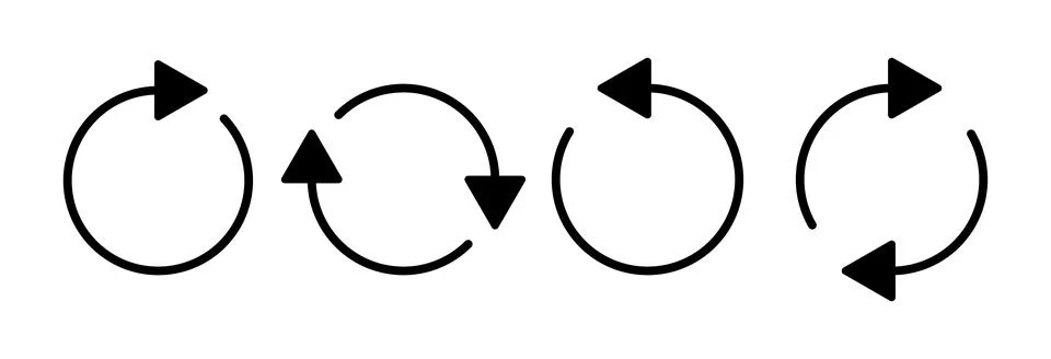 Refresh icon vector illustration. Reload sign and symbol. Update icon. Stock Illustration
