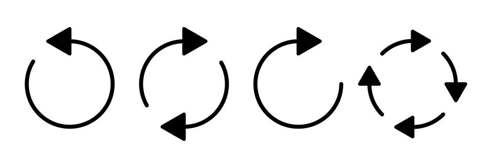 Refresh icon vector illustration. Reload sign and symbol. Update icon. Stock Illustration