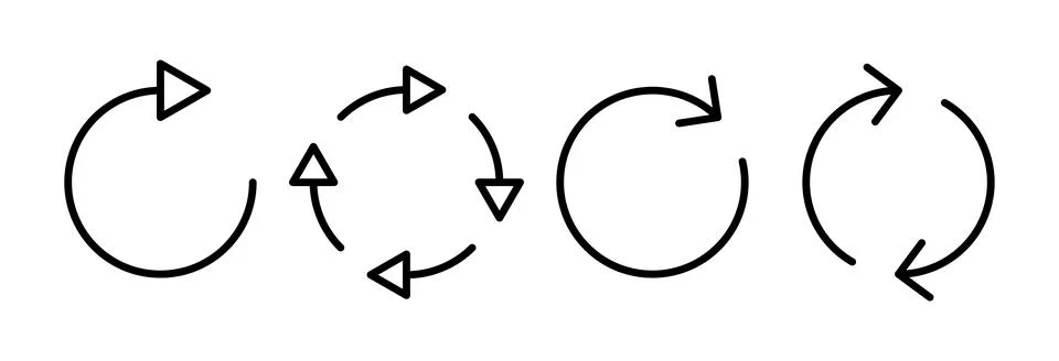 Refresh icon vector illustration. Reload sign and symbol. Update icon. Stock Illustration