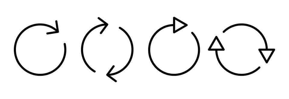 Refresh icon vector illustration. Reload sign and symbol. Update icon. Stock Illustration