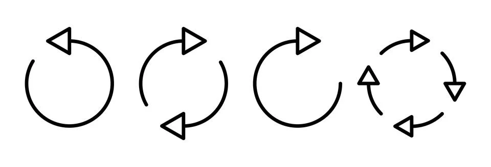 Refresh icon vector illustration. Reload sign and symbol. Update icon. Stock Illustration