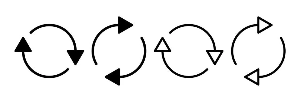 Refresh icon vector illustration. Reload sign and symbol. Update icon. Stock Illustration