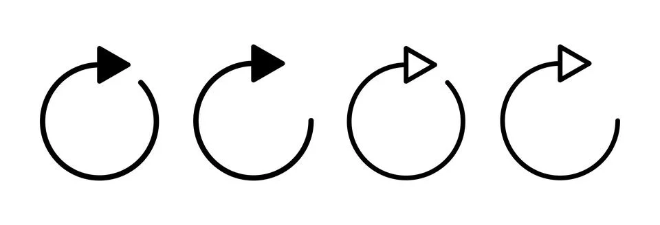 Refresh icon vector illustration. Reload sign and symbol. Update icon. Stock Illustration